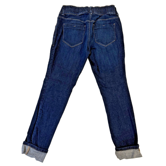 Old Navy Jeans Maternity Womens 1 Dark Wash Skinny Stretch Woven Waistband Pants - Picture 3 of 5